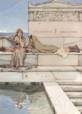 Alma-Tadema, Sir Lawrence Xanthe and Phaon (mk23) Norge oil painting art